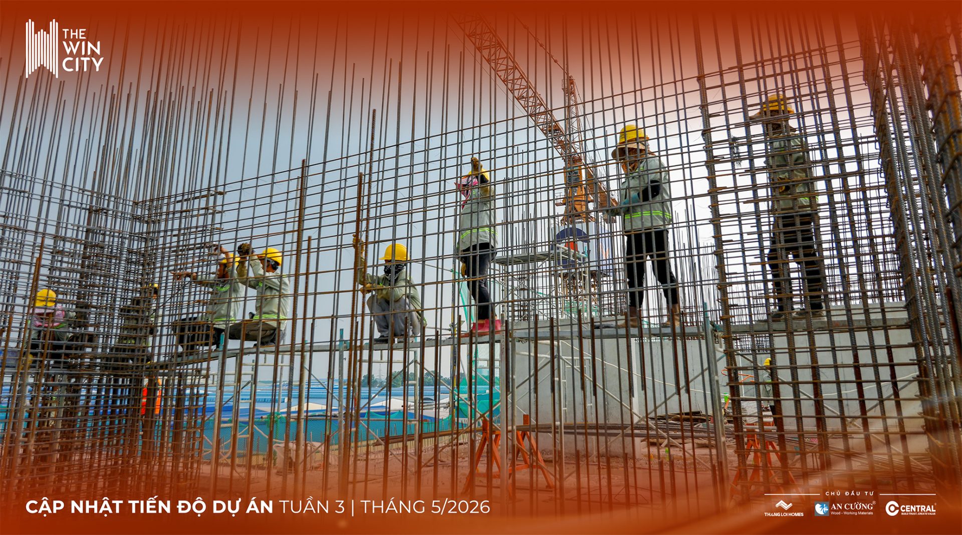 Tien do thi cong du an The Win City thang 5 2026