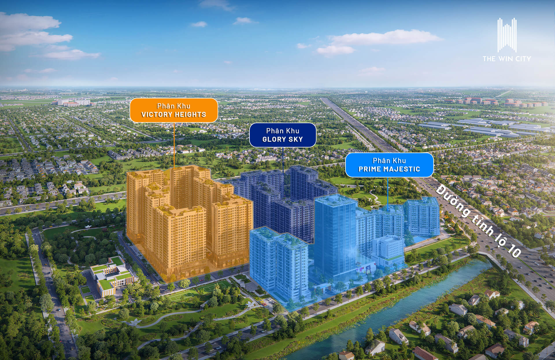 phối cảnh tổng thể the win city