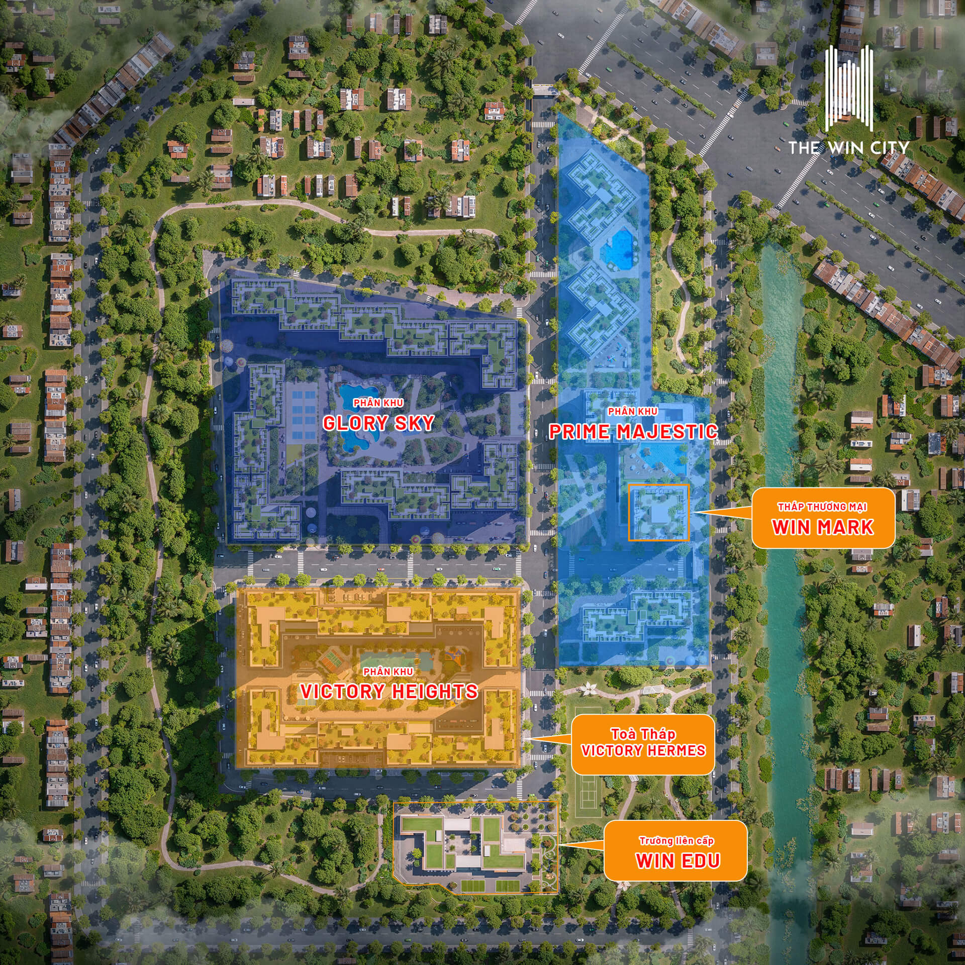 mặt bằng tổng thể the win city